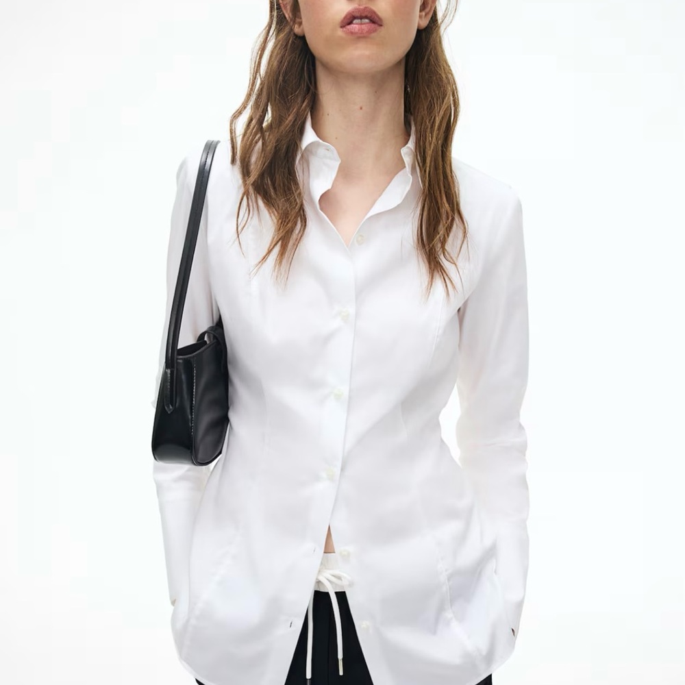 H&M *NEW* White Collared Shirt